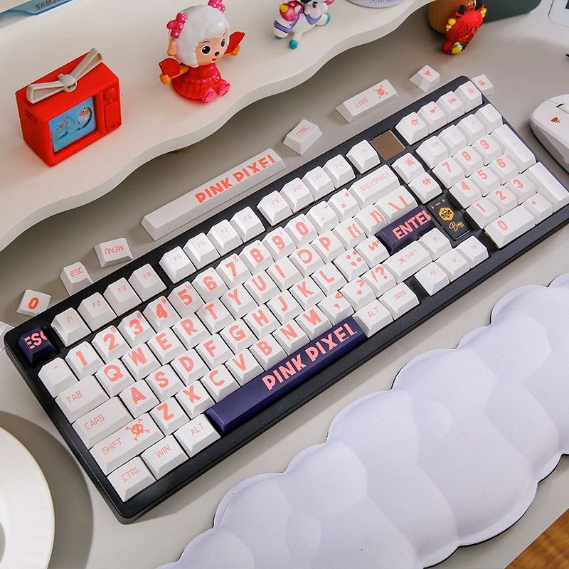 130 Keys Pink Large Character Keycaps Original Factory Height PBT Heat Sublimated Personalized DIY Mechanical Keyboard Keycaps
130 Keys Pink Large Character Keycaps Original Factory Height PBT Heat Sublimated Personalized DIY Mechanical Keyboard Keycaps