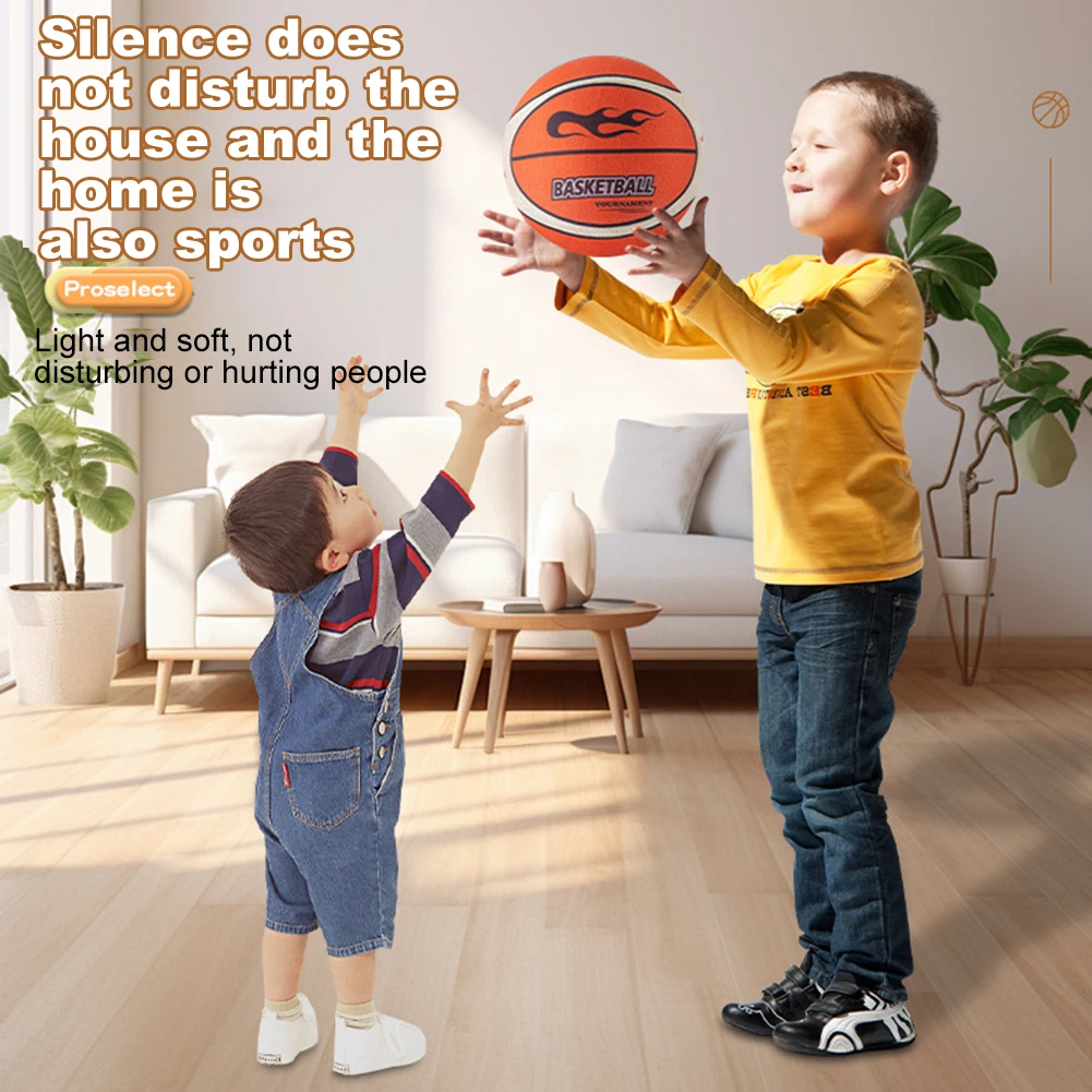 21/24 CM Silent Basketball Bouncing Mute Training Ball Sponge Elastic Little Leather Ball Non-deforming For Indoor Training
21/24 CM Silent Basketball Bouncing Mute Training Ball Sponge Elastic Little Leather Ball Non-deforming For Indoor Training