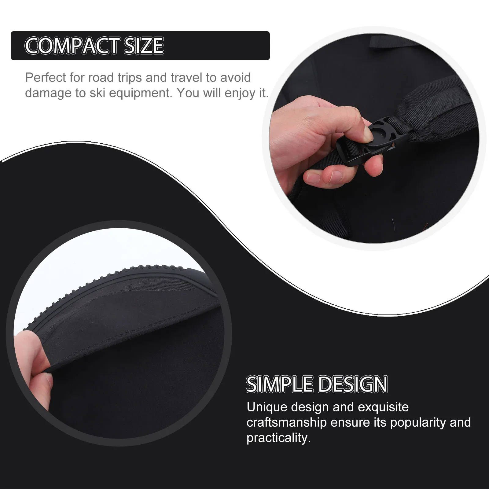 Snowboard Protective Cover Lightweight Carry Bag Gear Backpack Ski Shoulder Pouch Travel Storage Durable Practical Black
Snowboard Protective Cover Lightweight Carry Bag Gear Backpack Ski Shoulder Pouch Travel Storage Durable Practical Black