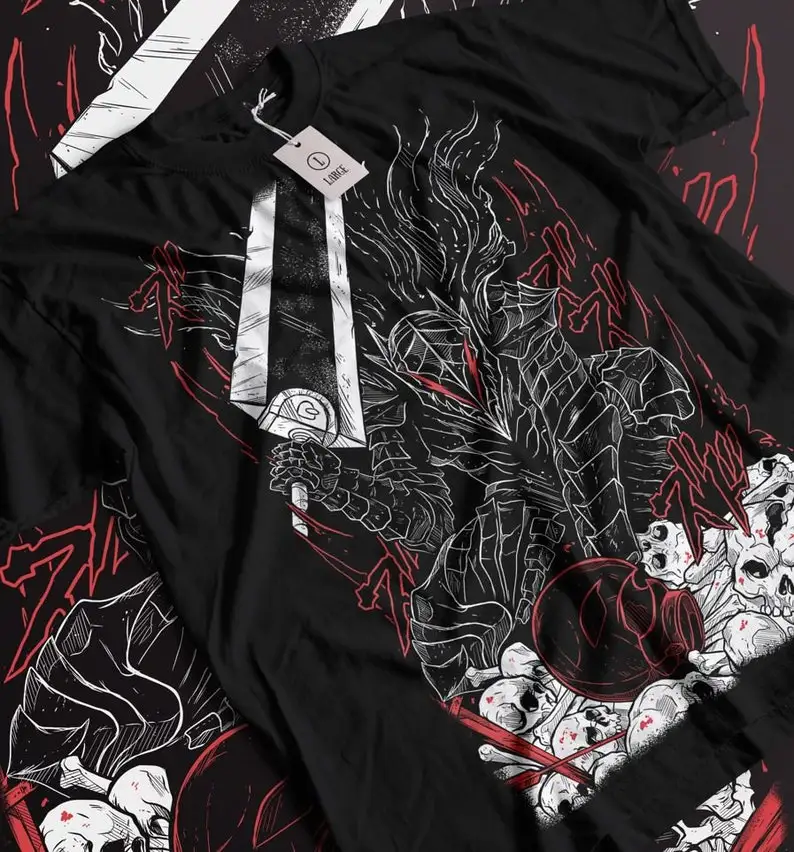 Black Swordsman, Skull Knight Full Armor Anime - Unisex Shirt for Anime and Manga Lovers
Black Swordsman, Skull Knight Full Armor Anime - Unisex Shirt for Anime and Manga Lovers