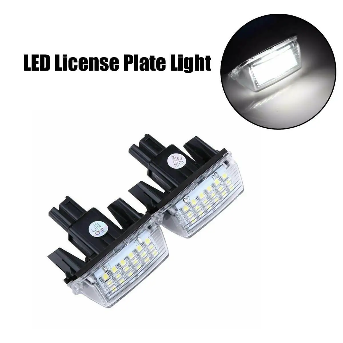 OEM-Replace 18-SMD 3W LED License Plate Light Assy For Toyota Camry Prius C, etc
OEM-Replace 18-SMD 3W LED License Plate Light Assy For Toyota Camry Prius C, etc