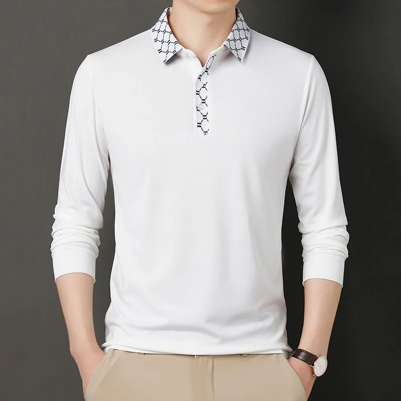 Fashion Men New Solid Polo Shirts Spring Autumn Long Sleeve Loose Clothing Business Casual Button Lapel All-match Male Tops 2022
Fashion Men New Solid Polo Shirts Spring Autumn Long Sleeve Loose Clothing Business Casual Button Lapel All-match Male Tops 2022