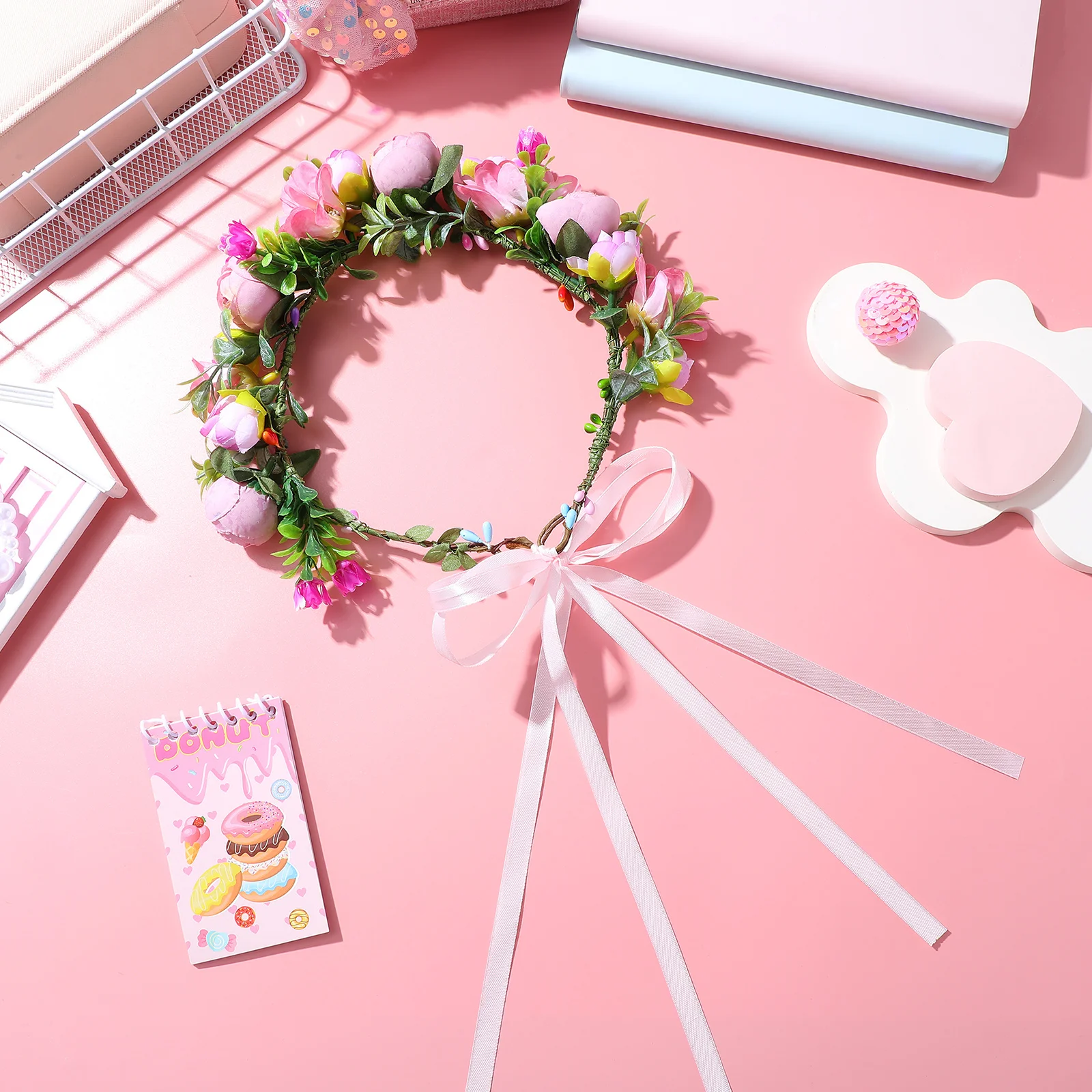 1Pcs Cloth Floral Headband Simulated Rose Bride Garland Wedding Headdress Charming Photo Prop Prom Accessory Bride Headband
1Pcs Cloth Floral Headband Simulated Rose Bride Garland Wedding Headdress Charming Photo Prop Prom Accessory Bride Headband