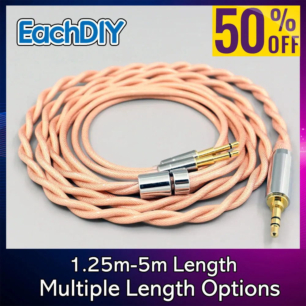 Type6 7n Shielding Litz 756 core OCC Earphone Cable For Oppo PM-1 PM-2 Planar Magnetic 1MORE H1707 Sonus Faber Pryma 7984
Type6 7n Shielding Litz 756 core OCC Earphone Cable For Oppo PM-1 PM-2 Planar Magnetic 1MORE H1707 Sonus Faber Pryma 7984