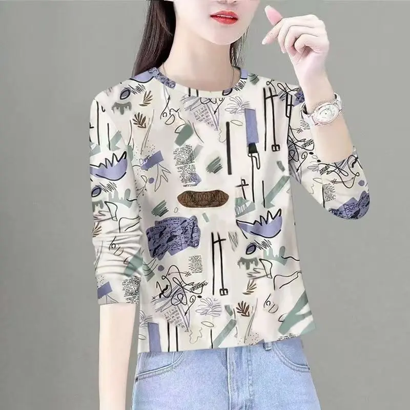 2026 New Graffiti Print Long Sleeve T-Shirt Women's round Neck Anti-Aging Belly Concealing Slimming Versatile Top Casual Styl...
2026 New Graffiti Print Long Sleeve T-Shirt Women's round Neck Anti-Aging Belly Concealing Slimming Versatile Top Casual Styl...
