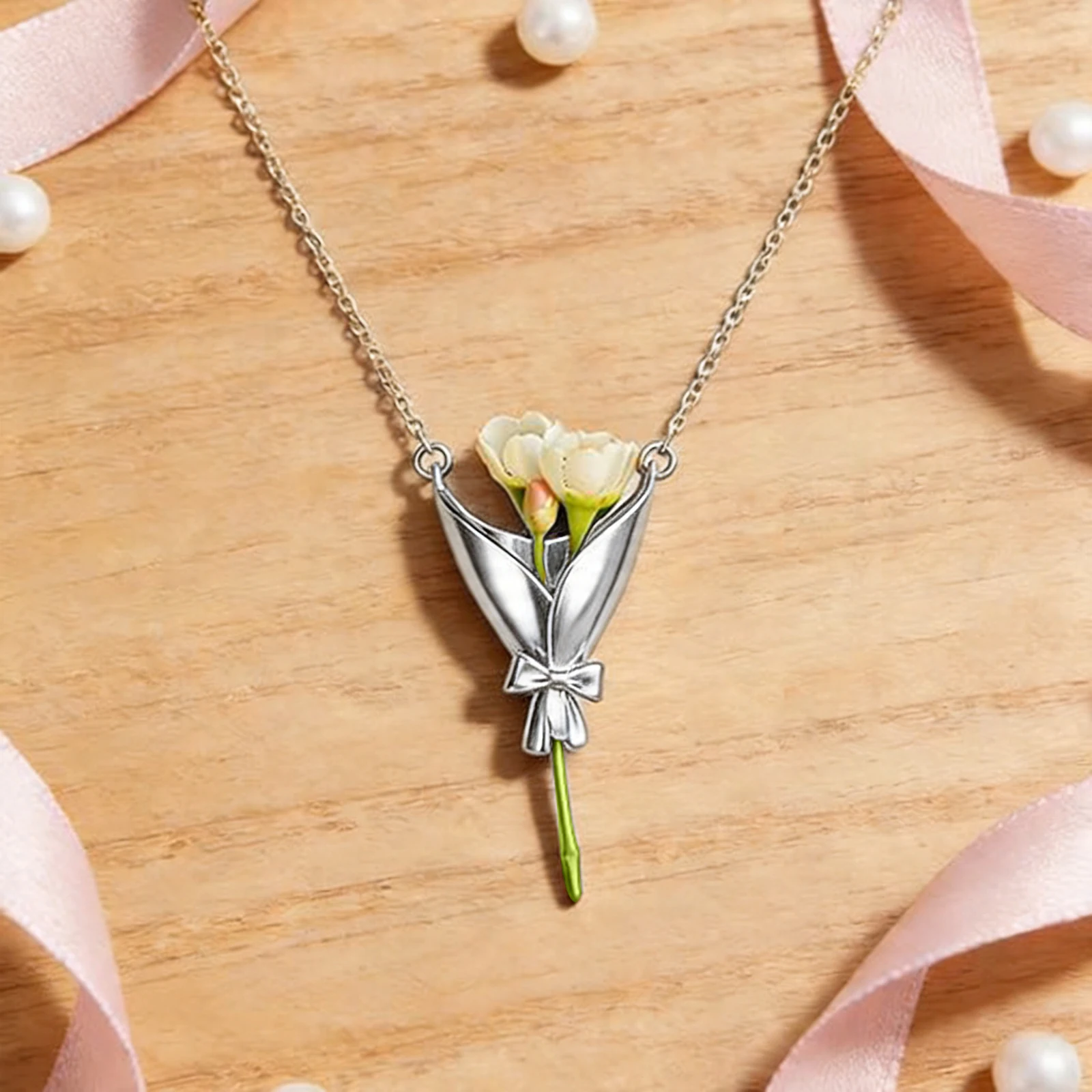 DIY Bouquet Pendant Necklace Earrings With Gift Card Vintage Artful Flower Vase Necklace Earrings Personalized Keepsake Jewelry
DIY Bouquet Pendant Necklace Earrings With Gift Card Vintage Artful Flower Vase Necklace Earrings Personalized Keepsake Jewelry