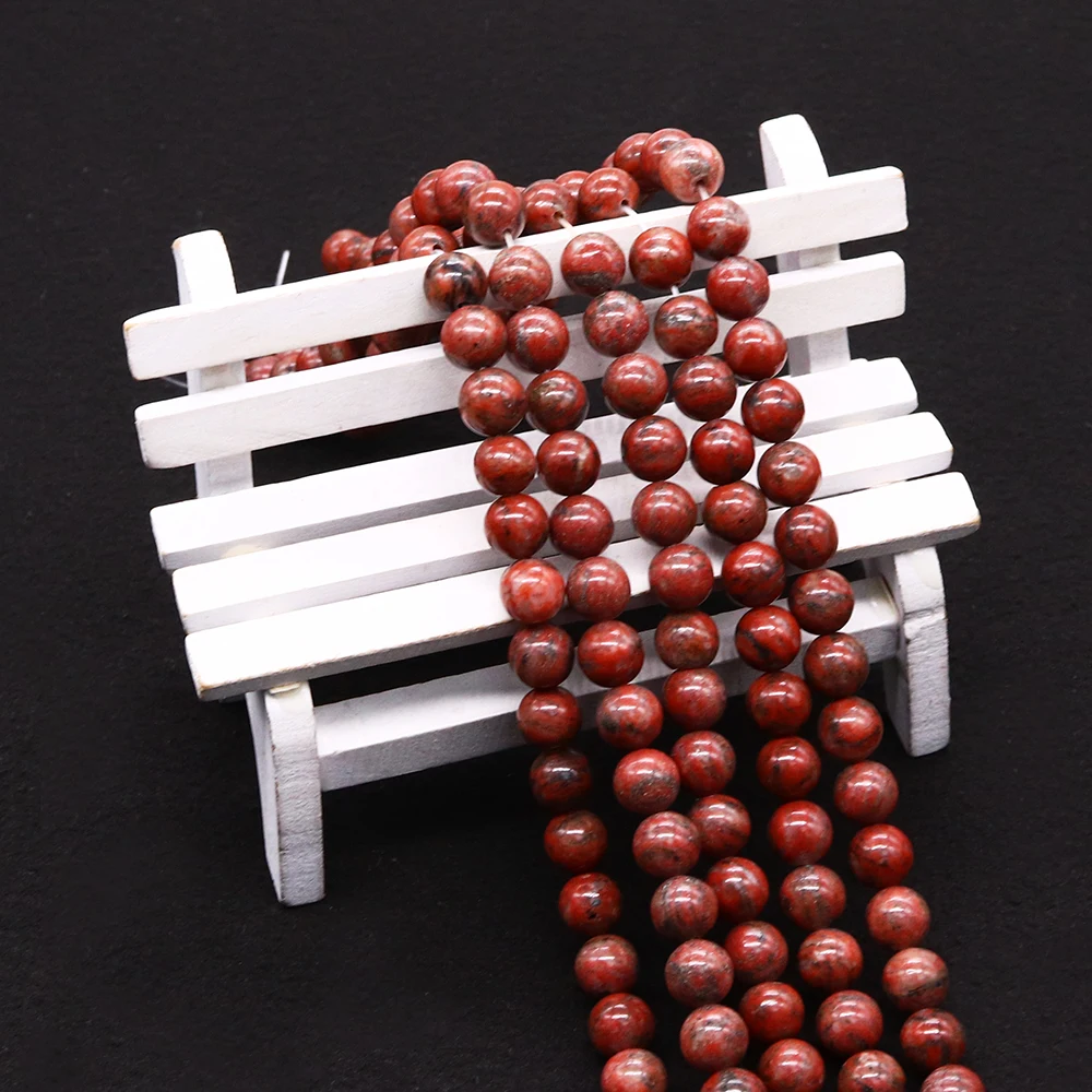 4-12mm Natural Red Sesame Stone Bead Round Polished Straight-Hole Loose Beads For Handmade Necklace Bracelet Jewelry Materials
4-12mm Natural Red Sesame Stone Bead Round Polished Straight-Hole Loose Beads For Handmade Necklace Bracelet Jewelry Materials