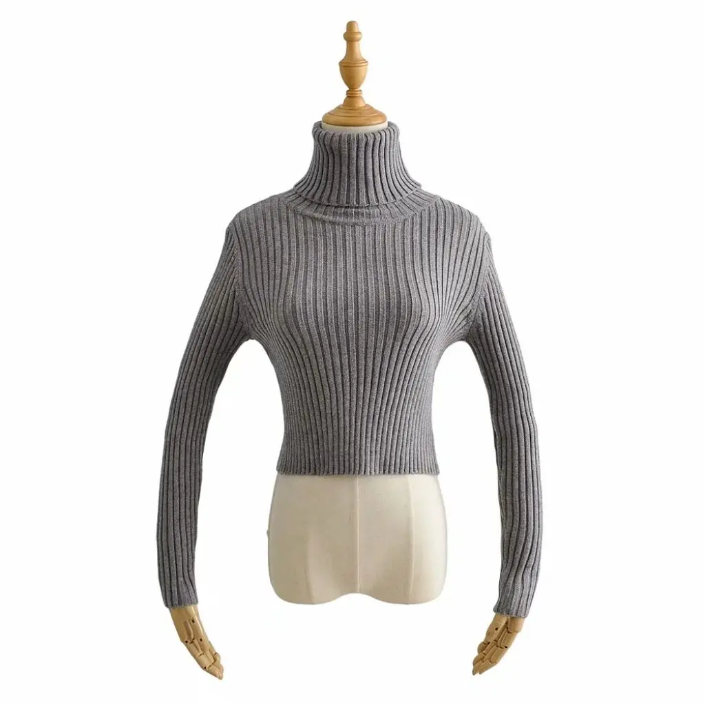 Women's High Neck Slim Fit Long Sleeve Sweater 3-Color Options Navel-Length Knitted Shirt for Autumn Winter Tight Fit WW5502
Women's High Neck Slim Fit Long Sleeve Sweater 3-Color Options Navel-Length Knitted Shirt for Autumn Winter Tight Fit WW5502