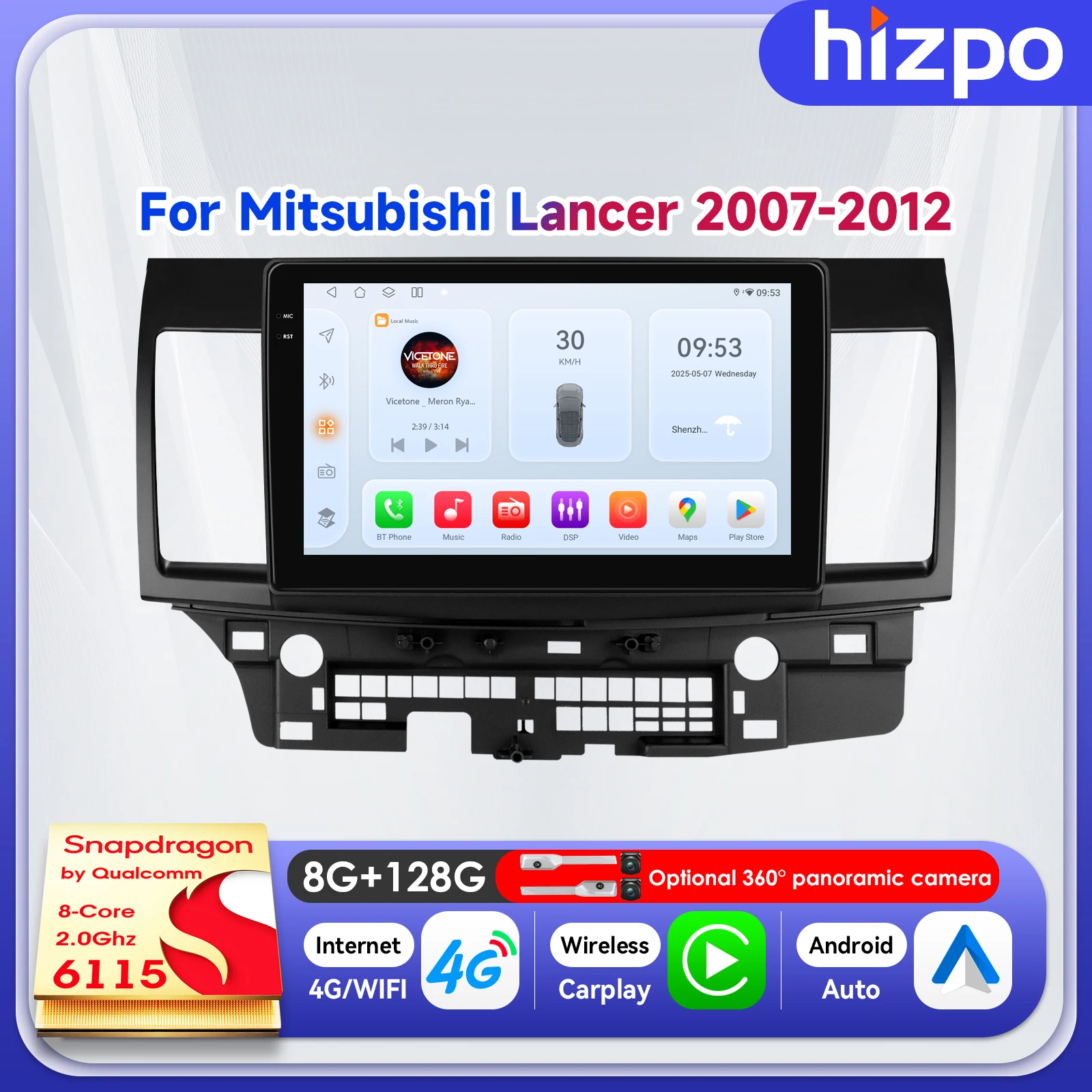 Hizpo 10.1" FM CarPlay QLED Screen Smart Monitor For Mitsubishi Lancer 2007 - 2012 Car Audio Player Android Auto 2DIN RDS 8+128G
Hizpo 10.1" FM CarPlay QLED Screen Smart Monitor For Mitsubishi Lancer 2007 - 2012 Car Audio Player Android Auto 2DIN RDS 8+128G