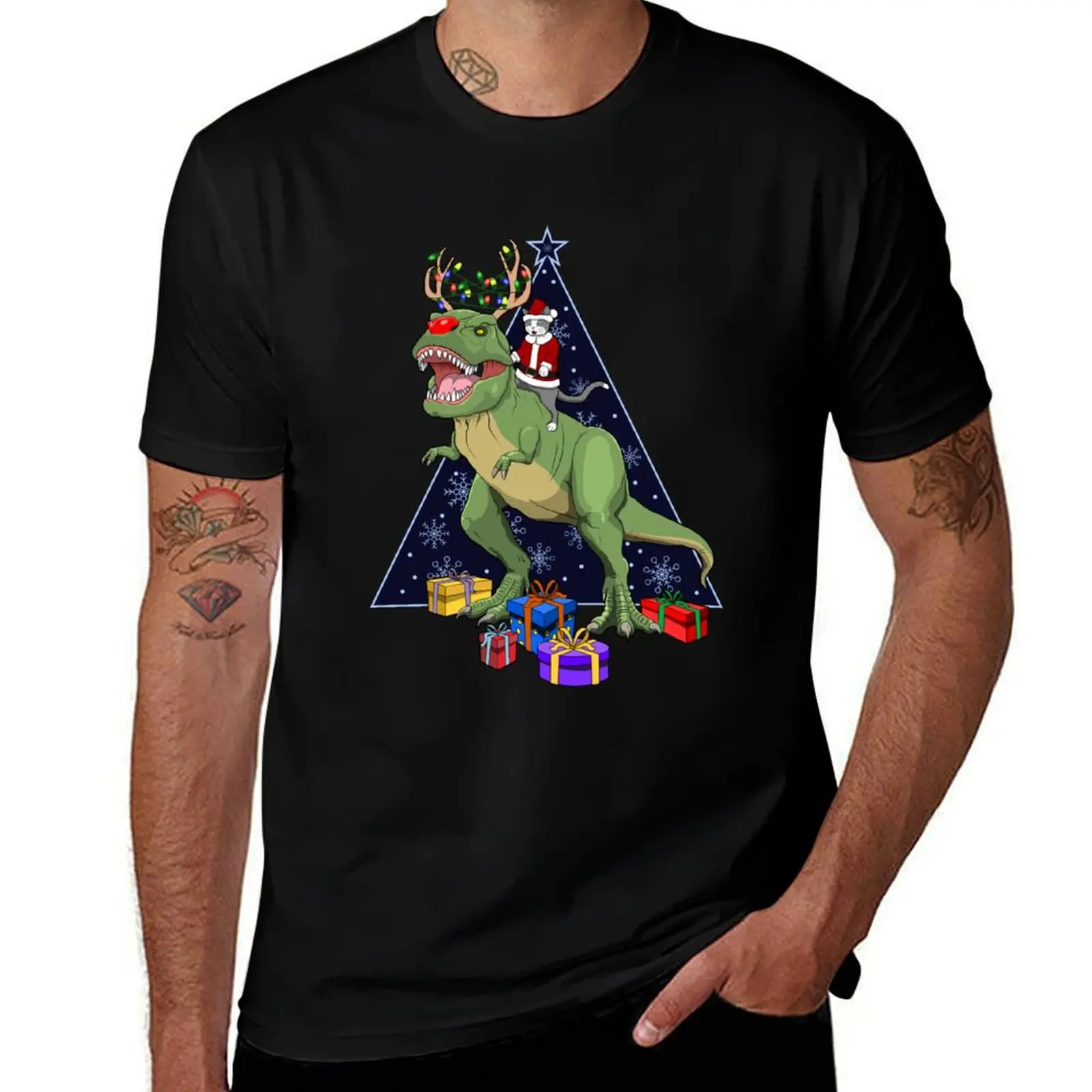 Santa Cat Riding Red Nosed T Rex Dinosaur Christmas T-Shirt cotton graphic tees summer top sports fans mens t shirt
Santa Cat Riding Red Nosed T Rex Dinosaur Christmas T-Shirt cotton graphic tees summer top sports fans mens t shirt
