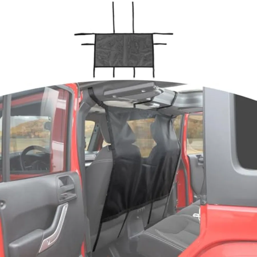 for Wrangler Rear Seat Divider Net Mesh Pet Dog Car Barrier for Jeep Wrangler JK JL Gladiator JT Cargo Net Black
for Wrangler Rear Seat Divider Net Mesh Pet Dog Car Barrier for Jeep Wrangler JK JL Gladiator JT Cargo Net Black