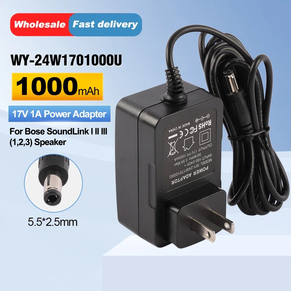 ETESBAY 17V 1A US Plug Charger for Bose Soundlink I II III/1 2 3 Wireless Mobile Speaker for Portable Speaker 414255
ETESBAY 17V 1A US Plug Charger for Bose Soundlink I II III/1 2 3 Wireless Mobile Speaker for Portable Speaker 414255