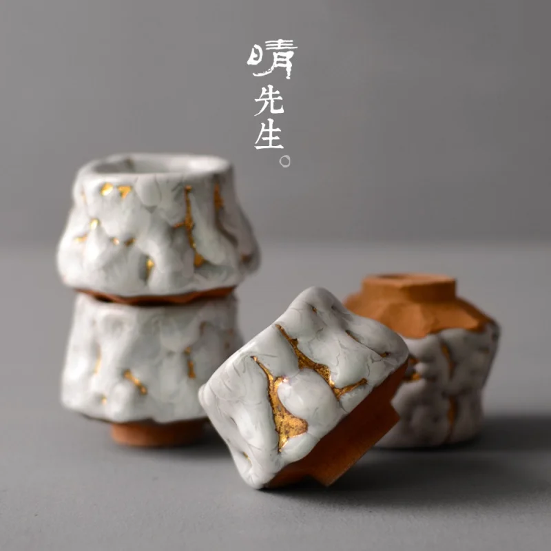 Taiwan Agate Glaze Inlaid Principal Tea Cup Kiln Baked Temmoku Glaze Jianzhan Gracked Glaze Master Cup Tea Cup Single Cup Cerami
Taiwan Agate Glaze Inlaid Principal Tea Cup Kiln Baked Temmoku Glaze Jianzhan Gracked Glaze Master Cup Tea Cup Single Cup Cerami