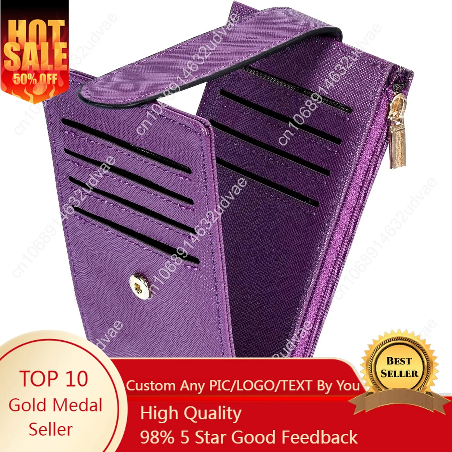 Chelmon Women's RFID Slim Card Holder Wallet: Thin Bifold with Multi-Card Case & Zipper Coin Pocket Purse (Deep Purple)
Chelmon Women's RFID Slim Card Holder Wallet: Thin Bifold with Multi-Card Case & Zipper Coin Pocket Purse (Deep Purple)
