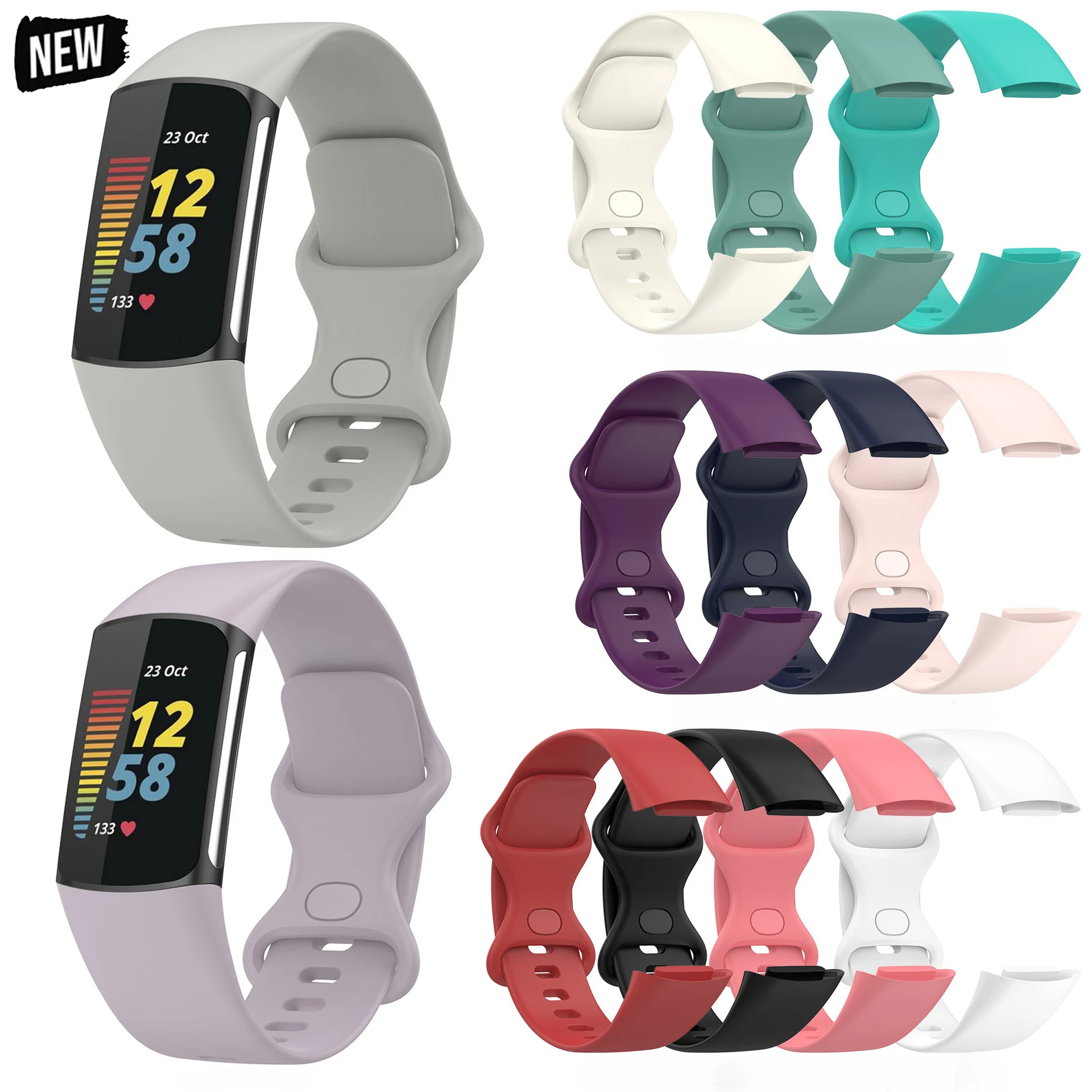 Silicone Strap for Fitbit Charge 6 Band Accessories Official Soft Replacement Wristband Sport Bracelet for Fitbit Charge 5 Bands
Silicone Strap for Fitbit Charge 6 Band Accessories Official Soft Replacement Wristband Sport Bracelet for Fitbit Charge 5 Bands