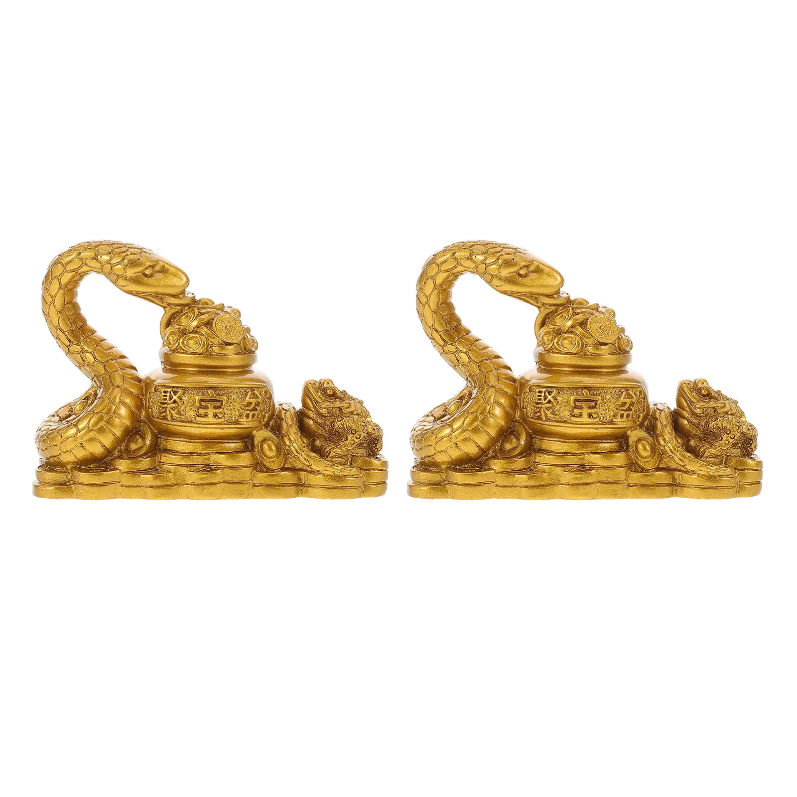 2Pcs Snake Statue Resin Sculpture Lucky Decor for Year of The Snake New Year Living Room Tabletop Accents Wealth Symbol
2Pcs Snake Statue Resin Sculpture Lucky Decor for Year of The Snake New Year Living Room Tabletop Accents Wealth Symbol