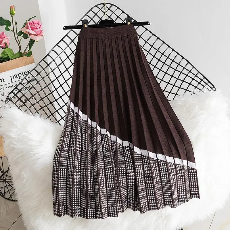 Knitting skirt sweater female autumn and winter high waist long -style A -line skirt covering a thin pleated skirt long skirt
Knitting skirt sweater female autumn and winter high waist long -style A -line skirt covering a thin pleated skirt long skirt