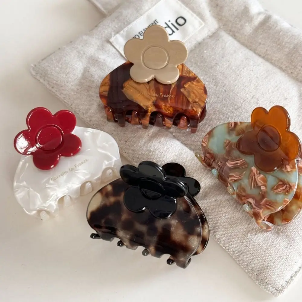 Acetate Acetic Acid Flower Hair Claw Small High Ponytail Clip French Shark Clip Trendy Korean Style Geometry Hair Crab Clip
Acetate Acetic Acid Flower Hair Claw Small High Ponytail Clip French Shark Clip Trendy Korean Style Geometry Hair Crab Clip