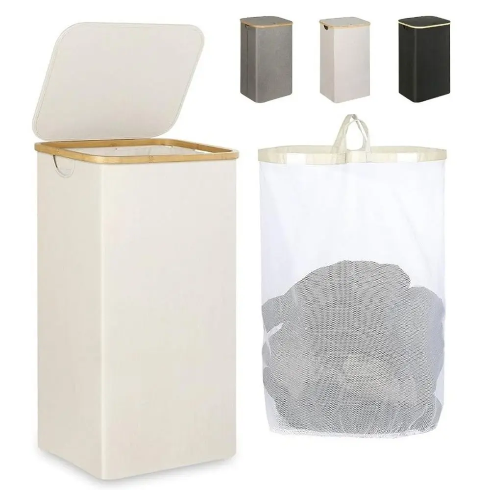 110L Laundry Basket Removable Bag with Lid Handle Clothes Hamper Collapsible Large Capacity Freestanding Hampers for Bathroom
110L Laundry Basket Removable Bag with Lid Handle Clothes Hamper Collapsible Large Capacity Freestanding Hampers for Bathroom