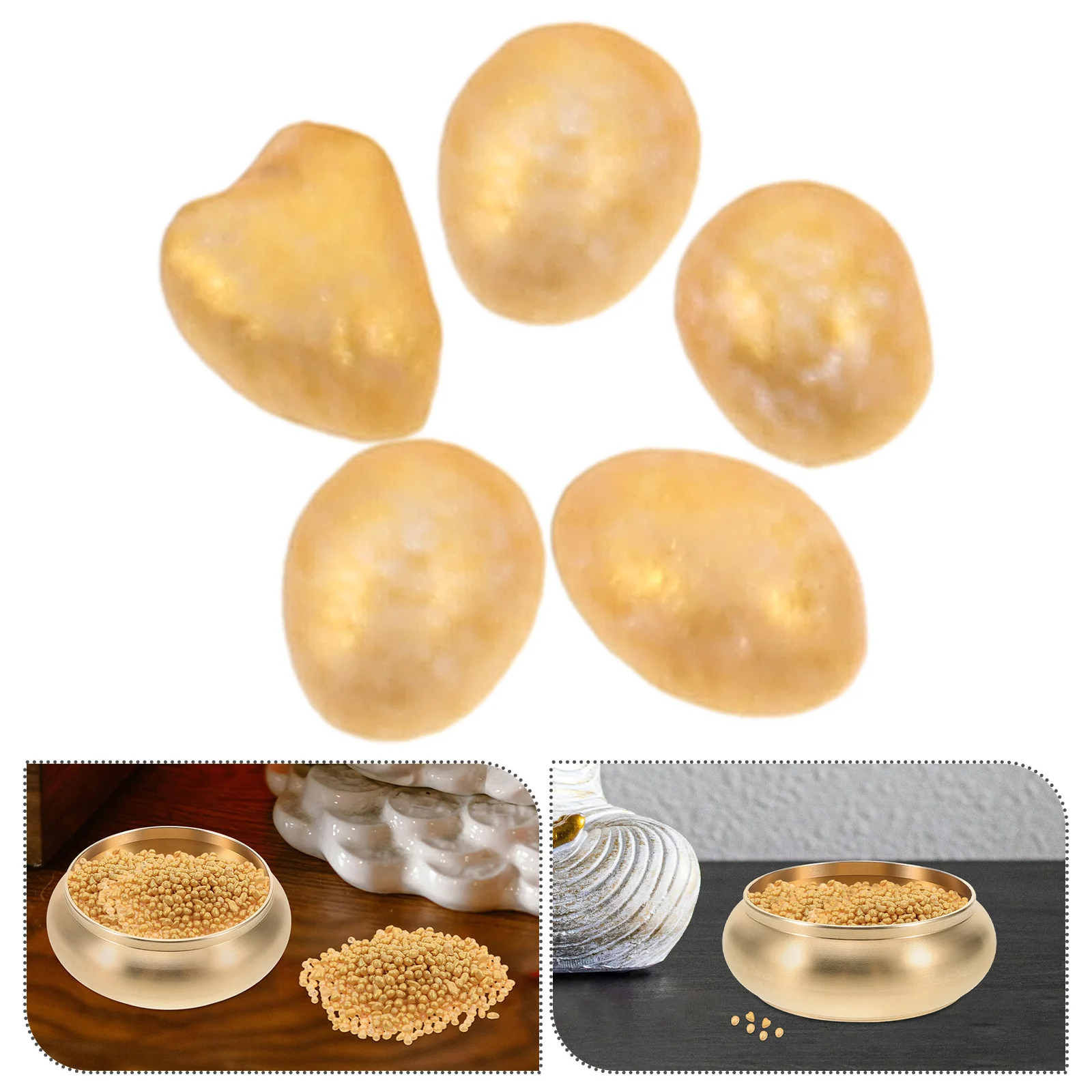 Rice Feng Shui Decor for Wealth Prosperity Mini Rice Beads Treasure Bowl Decoration Small Worship Supplies
Rice Feng Shui Decor for Wealth Prosperity Mini Rice Beads Treasure Bowl Decoration Small Worship Supplies