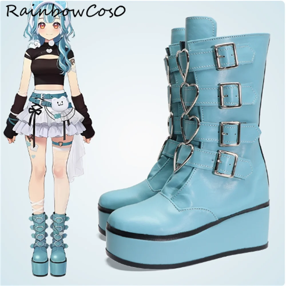 Shiranami Ramune Virtual YouTuber VTuber Cosplay Shoes Boots Game Anime Halloween Christmas RainbowCos0 W4418
Shiranami Ramune Virtual YouTuber VTuber Cosplay Shoes Boots Game Anime Halloween Christmas RainbowCos0 W4418