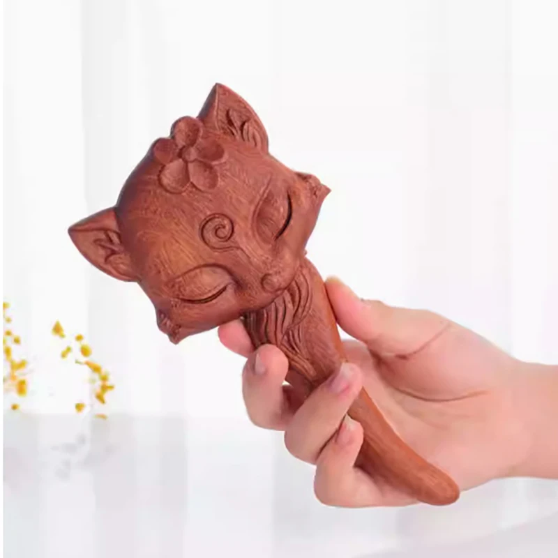 Fox Cat Shape Sandalwood Scalp Massage Comb Meridian Comb Toothed Head Hair Comb Body Beautify Massage Guasha Scraping Care Comb
Fox Cat Shape Sandalwood Scalp Massage Comb Meridian Comb Toothed Head Hair Comb Body Beautify Massage Guasha Scraping Care Comb