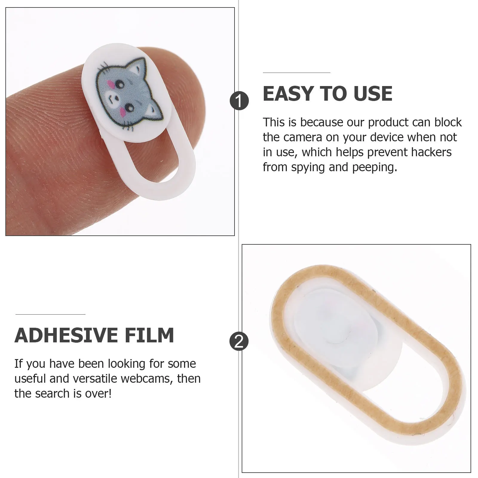 3Pcs Webcam Covers ABS Plastic Privacy Covers for Laptop Phone Tablet Protection Shield Webcam Cover 
3Pcs Webcam Covers ABS Plastic Privacy Covers for Laptop Phone Tablet Protection Shield Webcam Cover