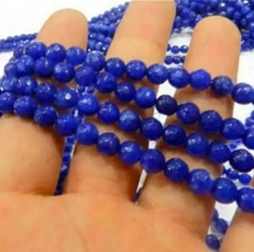 4mm faceted Blue Sapphire beads 15“ gem
4mm faceted Blue Sapphire beads 15“ gem