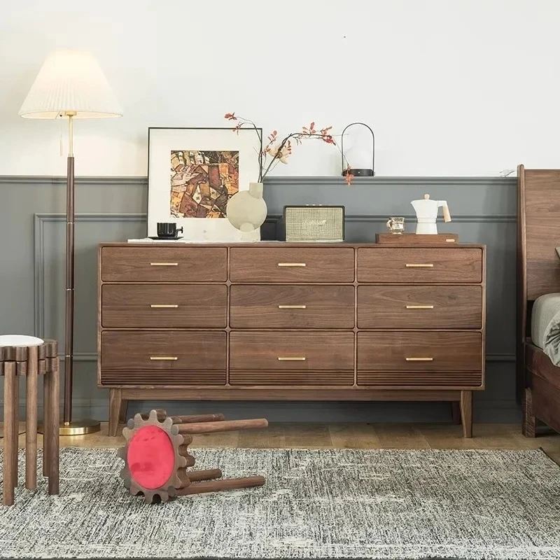 black walnut solid wood chest cabinet Nordic drawer storage side cabinet living room furniture
black walnut solid wood chest cabinet Nordic drawer storage side cabinet living room furniture