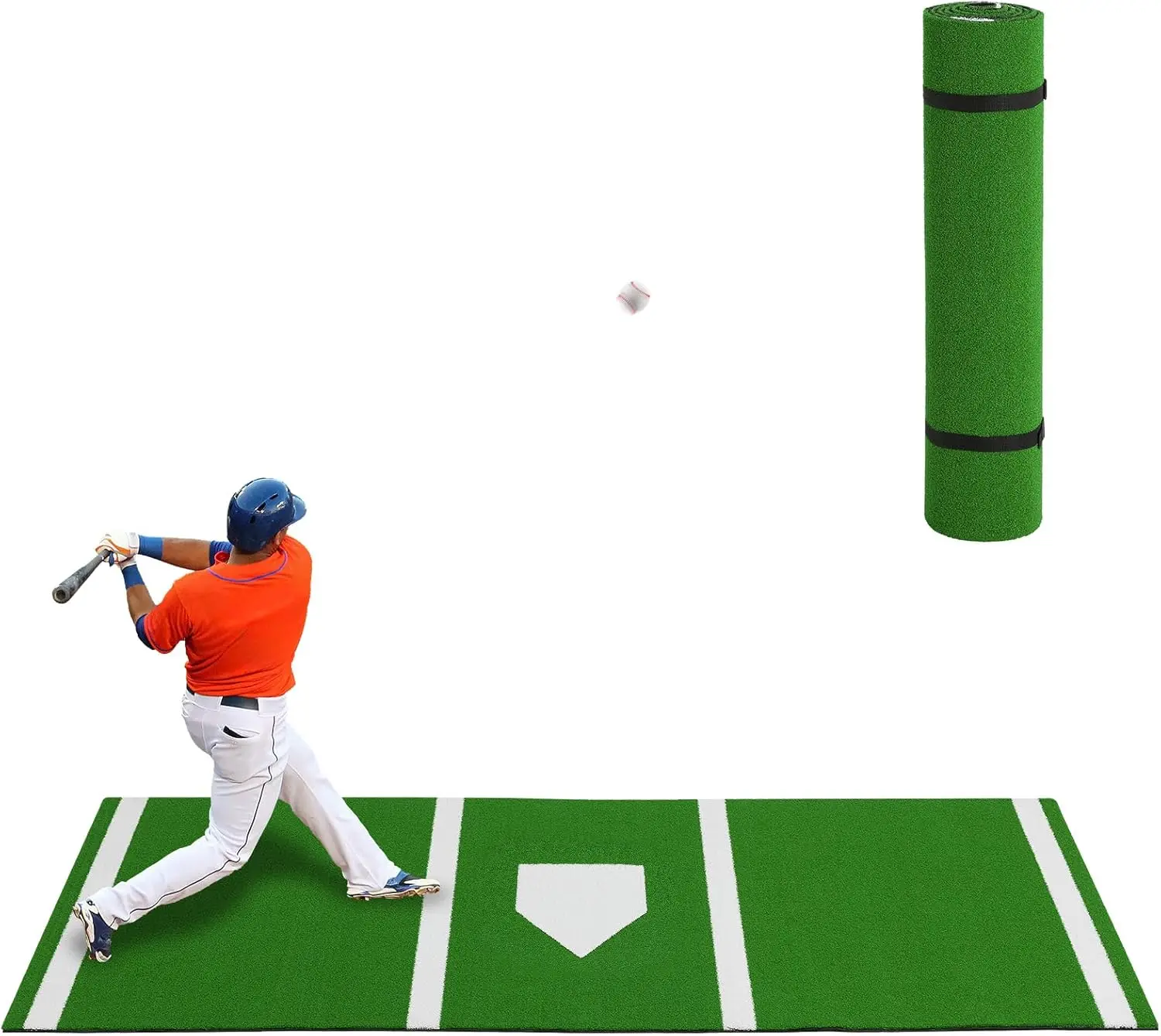 Garvee 5mm Non-Slip EVA Foam Base Baseball Batting Mat with Home Plate, Heavy Duty Turf Portable Dual Batter's Box for Softball Hitting Indoor Outdoor Training
Garvee 5mm Non-Slip EVA Foam Base Baseball Batting Mat with Home Plate, Heavy Duty Turf Portable Dual Batter's Box for Softball Hitting Indoor Outdoor Training