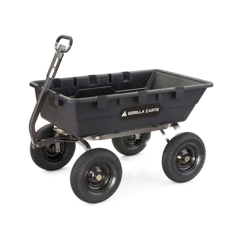 Heavy-Duty Poly Yard Dump Cart, 10 Cu Ft Tub, 1500 lb Haul Capacity, Black – Towable Utility Wagon, Customized
Heavy-Duty Poly Yard Dump Cart, 10 Cu Ft Tub, 1500 lb Haul Capacity, Black – Towable Utility Wagon, Customized