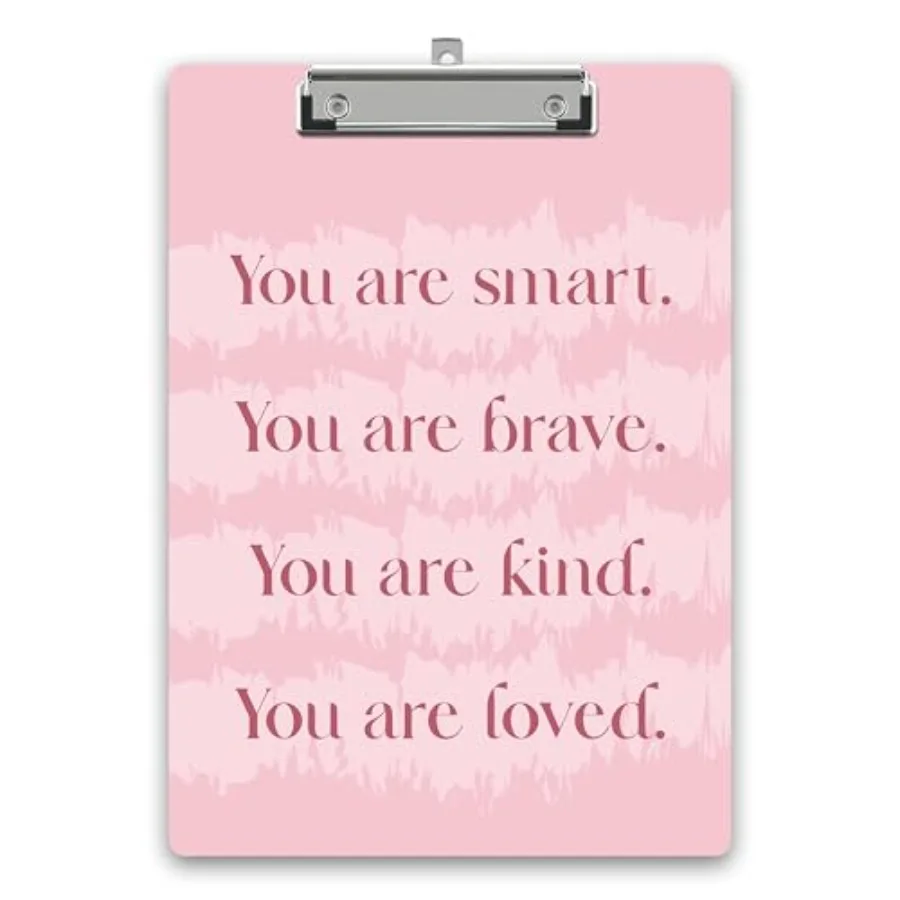Inspirational Clipboard, Pink Wooden Clipboard with Low Profile Metal Clip, Motivational Clip Boards Gifts for Doctors Nurses T
Inspirational Clipboard, Pink Wooden Clipboard with Low Profile Metal Clip, Motivational Clip Boards Gifts for Doctors Nurses T