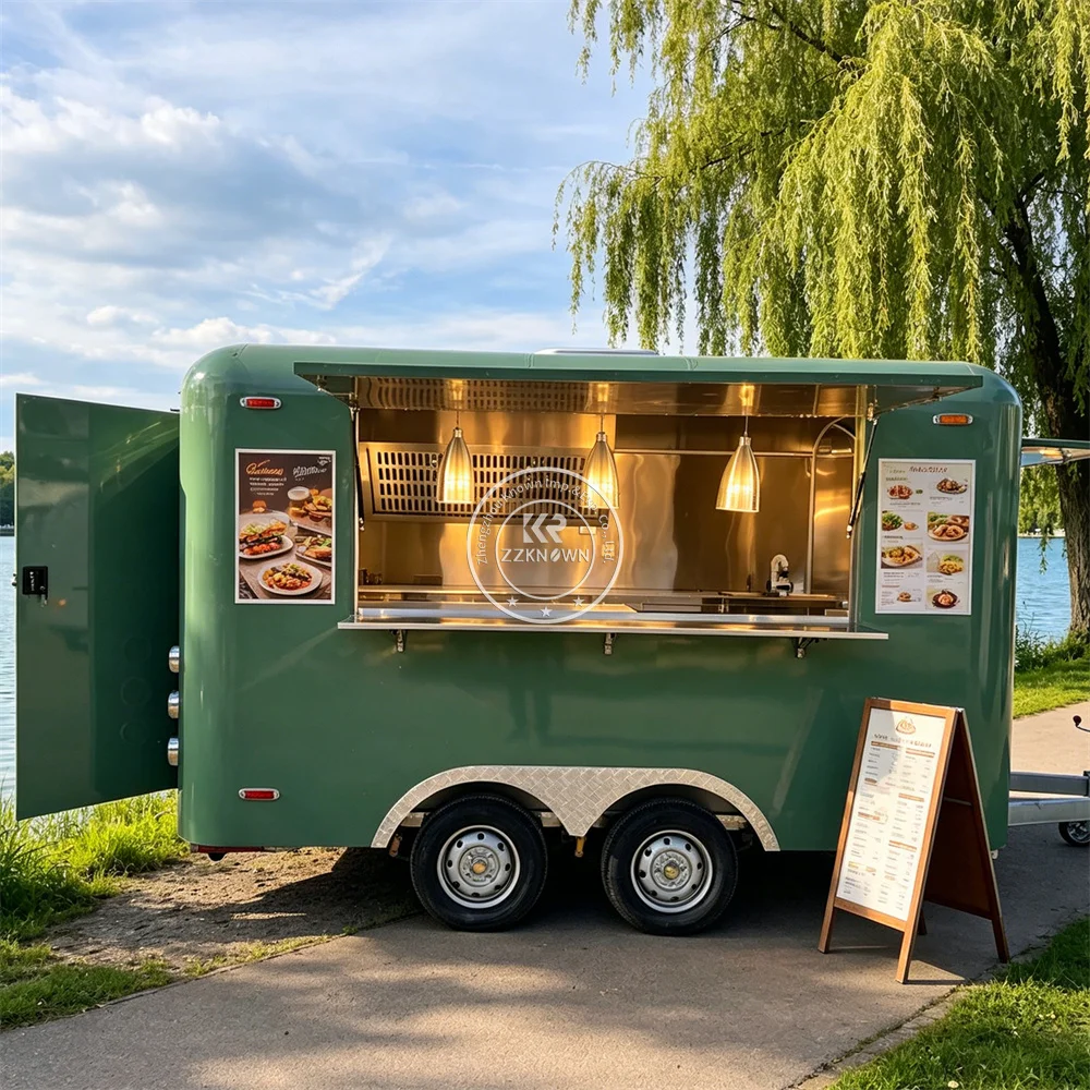 Stainless Steel Food Trailer Street Vending Beverage Coffee Truck Concession Food Truck Catering Trailer With Full Kitchen
Stainless Steel Food Trailer Street Vending Beverage Coffee Truck Concession Food Truck Catering Trailer With Full Kitchen