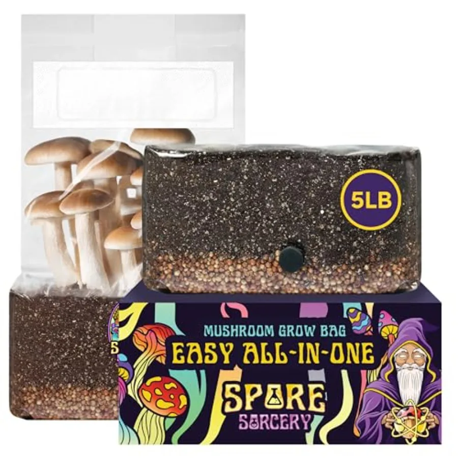 5 LB All-in-One Grow Bag: Up to 40oz of Mushrooms! Nutrient-Enhanced, Injection Port, Just Add Your Own Spores and Grow Like Ma
5 LB All-in-One Grow Bag: Up to 40oz of Mushrooms! Nutrient-Enhanced, Injection Port, Just Add Your Own Spores and Grow Like Ma