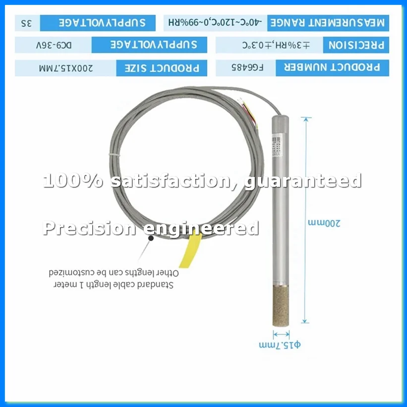 Metal Temperature and Humidity Sensor RS485 High Temperature Pipeline High Precision Industrial Chip FG6485-A07G
Metal Temperature and Humidity Sensor RS485 High Temperature Pipeline High Precision Industrial Chip FG6485-A07G