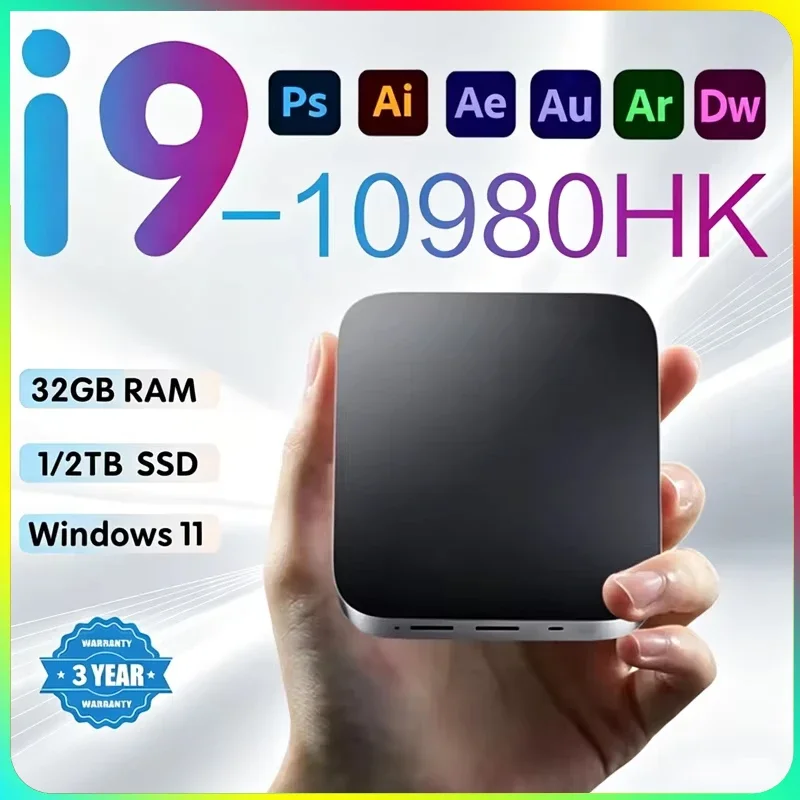 Compact Gaming Notebook i9-10980HK Mini Win11 Pro 32GB RAM 1TB/2TB SSD 4K HD WiFi6 BT5.2 Home Office Laptop
Compact Gaming Notebook i9-10980HK Mini Win11 Pro 32GB RAM 1TB/2TB SSD 4K HD WiFi6 BT5.2 Home Office Laptop