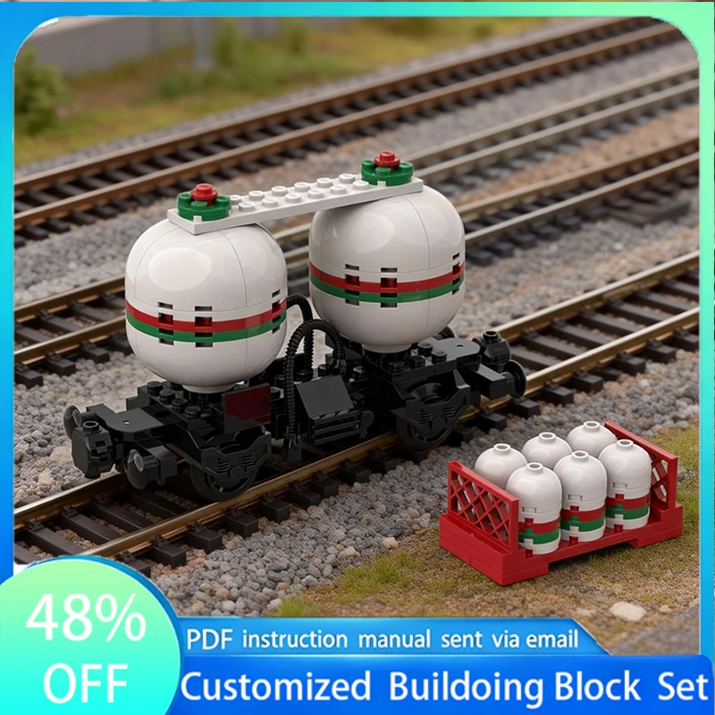 109 PCS MOC City Transportation Double Tank Railway Transport Vehicle Model Custom Puzzle Bricks DIY Creative Assembly Kids Gift
109 PCS MOC City Transportation Double Tank Railway Transport Vehicle Model Custom Puzzle Bricks DIY Creative Assembly Kids Gift