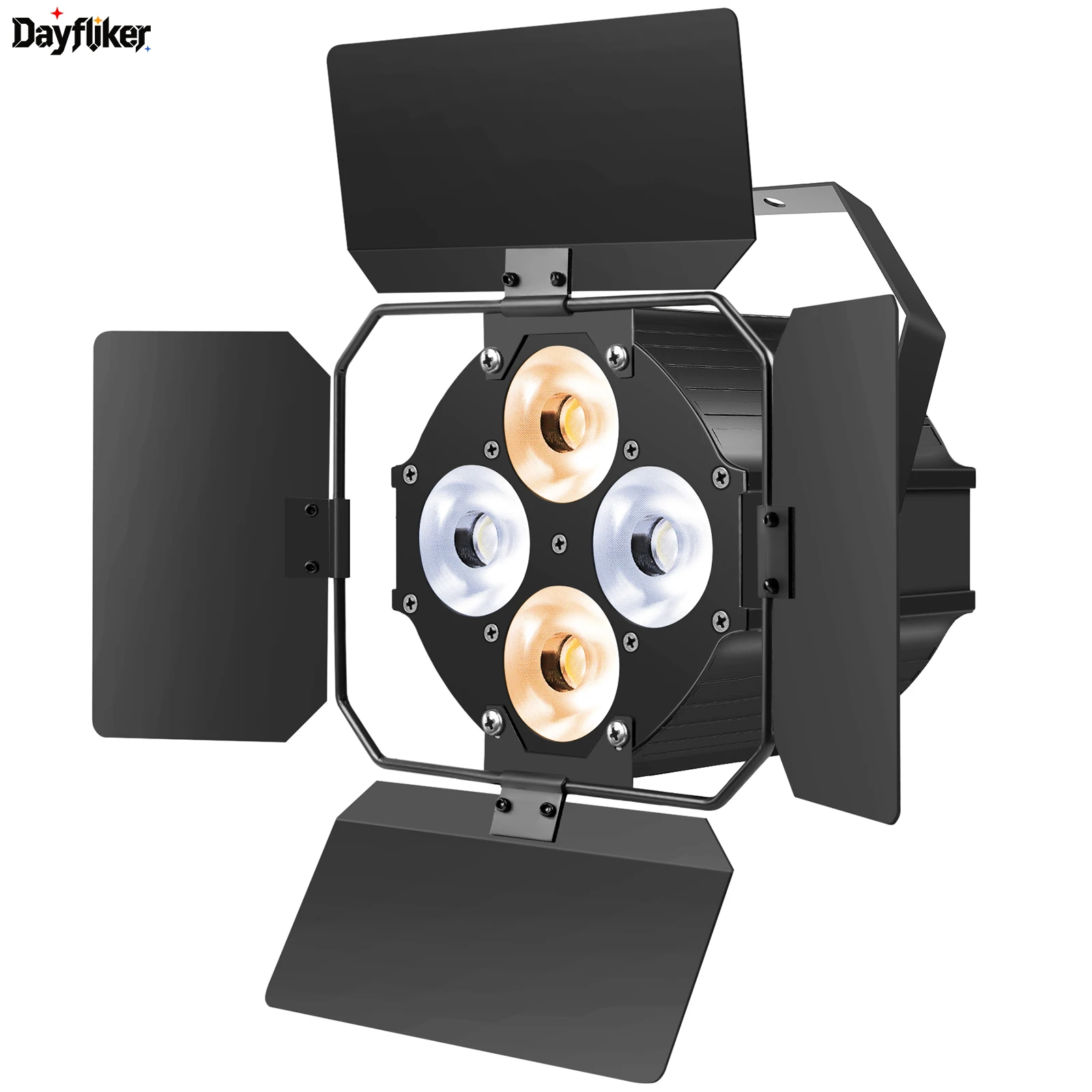 DayFlicker 120W LED Par Light DMX512 8CH Stage Light with Barndoors for Theater Studio Photostudio Home Decoration Dj Party
DayFlicker 120W LED Par Light DMX512 8CH Stage Light with Barndoors for Theater Studio Photostudio Home Decoration Dj Party