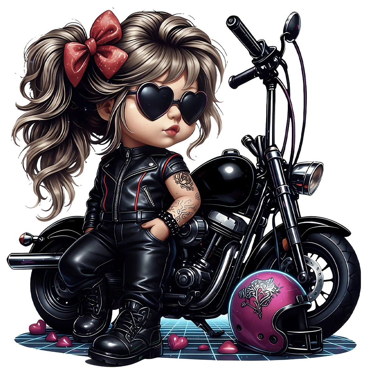 Cool Biker Girl Self-Adhesive Car Sticker,Removable Fashion Decal for Vehicle Laptop Door Window Wall Glass Decor & Holiday Gift
Cool Biker Girl Self-Adhesive Car Sticker,Removable Fashion Decal for Vehicle Laptop Door Window Wall Glass Decor & Holiday Gift