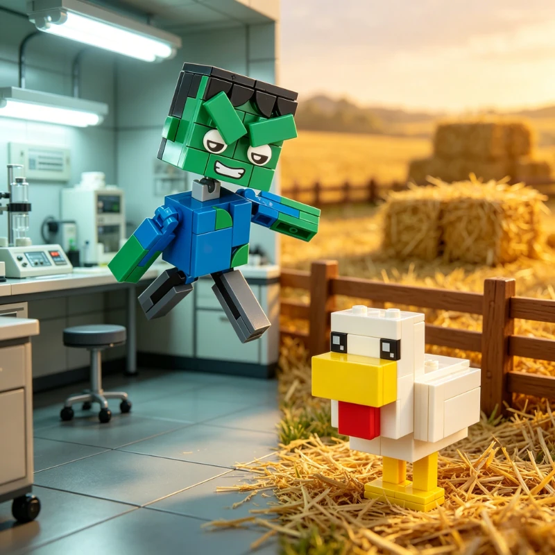 Pixel Chicken Synthesis Monster Compatible with Action Figure Parts Building Blocks Toys Gifts Bricks Action Figure Brick Toy
Pixel Chicken Synthesis Monster Compatible with Action Figure Parts Building Blocks Toys Gifts Bricks Action Figure Brick Toy