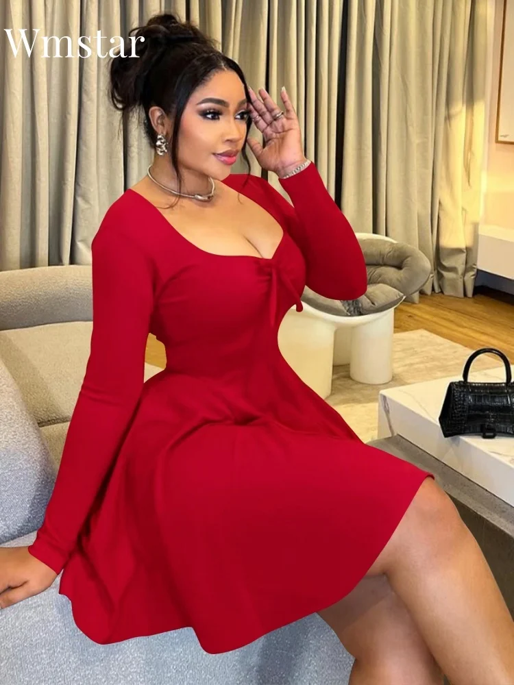 Wmstar Plus Size Women Dresses 2025 Wholesale Sexy Squared Collar Top Bodycon High Waist Long Sleeve Dress Drop Shipping Summer
Wmstar Plus Size Women Dresses 2025 Wholesale Sexy Squared Collar Top Bodycon High Waist Long Sleeve Dress Drop Shipping Summer