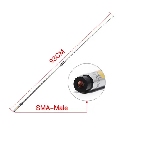 RH770 Dual Band VHF/UHF SMA-Male Antenna 144MHz/430MHz for YAESU VX-1R for BaoFeng UV-3R for PUXING Telescopic Antenna