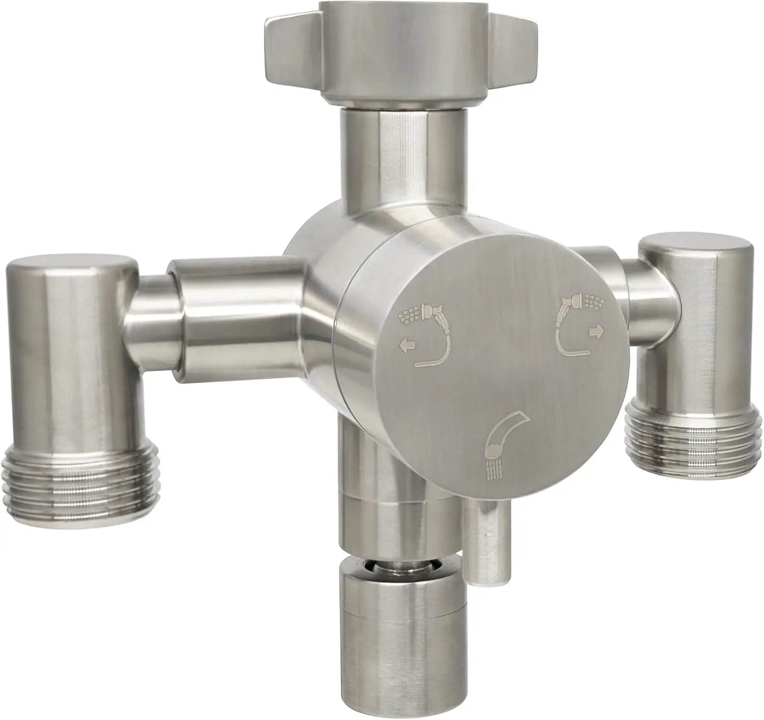 Stainless Steel Multi-Function Outdoor Faucet with Dual Garden Hose Adapter, Heavy Duty Outdoor Water Splitter with Extra Tap fo
Stainless Steel Multi-Function Outdoor Faucet with Dual Garden Hose Adapter, Heavy Duty Outdoor Water Splitter with Extra Tap fo