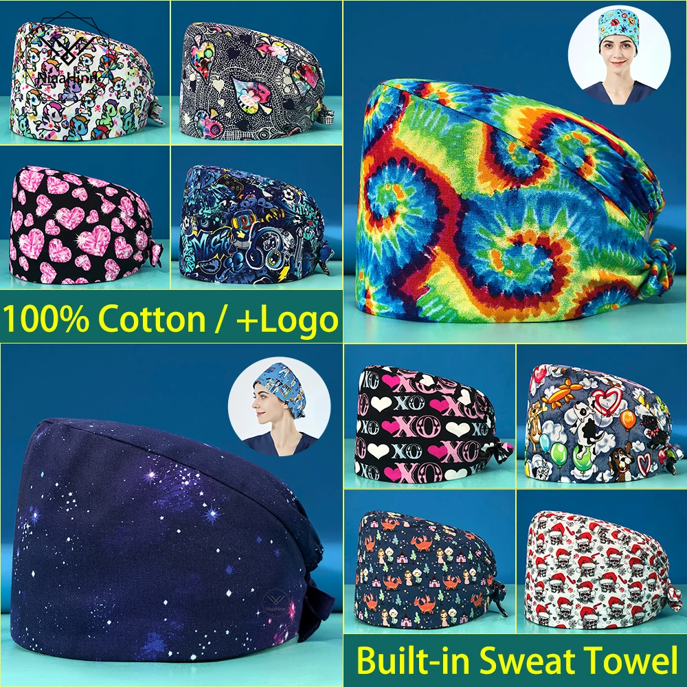 Unisex Printing Pet Grooming Doctor Caps Lab Dust-proof Work Hats Doctor Women's Cap Scrubs Nursing Accessories Wholesale Price
Unisex Printing Pet Grooming Doctor Caps Lab Dust-proof Work Hats Doctor Women's Cap Scrubs Nursing Accessories Wholesale Price