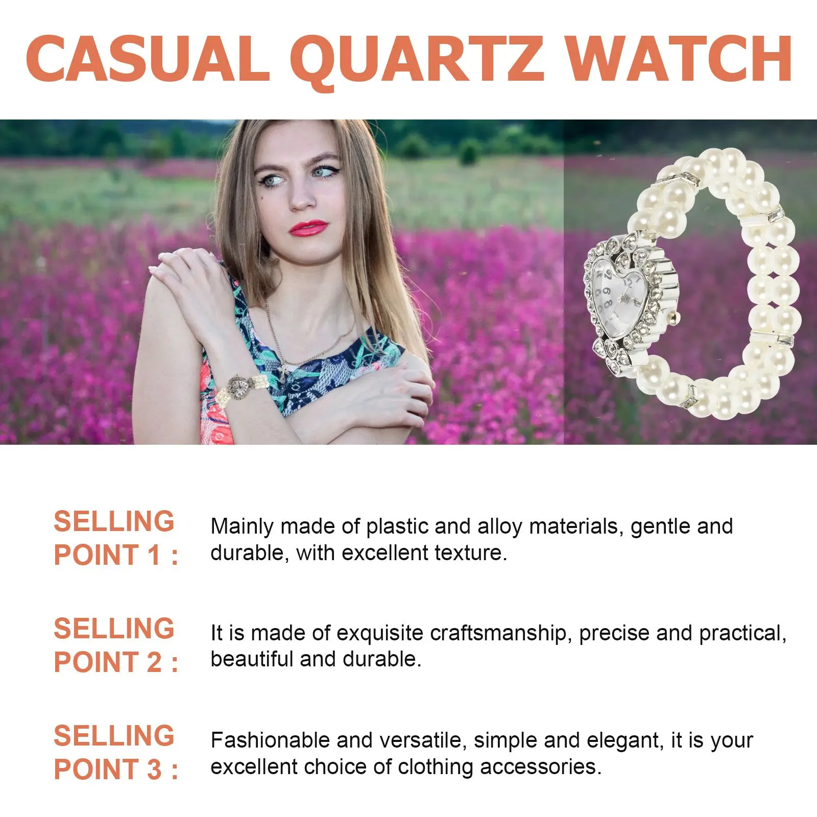 Faux Pearl Bracelet Women Quartz Watch Casual Elegant Versatile Simple Plastic Alloy Wristwear Fashion Accessory
Faux Pearl Bracelet Women Quartz Watch Casual Elegant Versatile Simple Plastic Alloy Wristwear Fashion Accessory