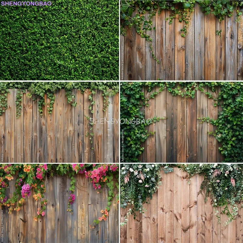 Natural Fresh Spring Greens With White Flower Fence Photography Backdrops Lush Ivy Wooden Planks Photo Studio Background QB-01
Natural Fresh Spring Greens With White Flower Fence Photography Backdrops Lush Ivy Wooden Planks Photo Studio Background QB-01