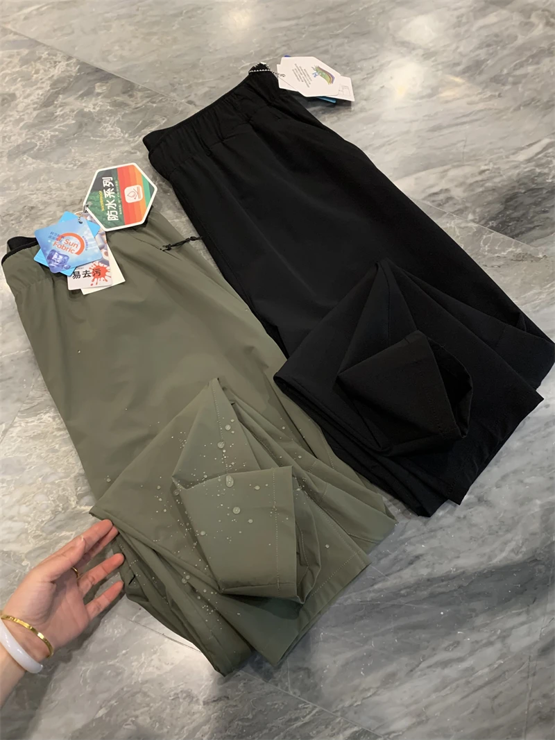 Cool Feeling Nano Fabric Men's Casual Pants Elastic Waist Straight Leg Trousers Oil Resistant Faionable Urban Sle Summer
Cool Feeling Nano Fabric Men's Casual Pants Elastic Waist Straight Leg Trousers Oil Resistant Faionable Urban Sle Summer