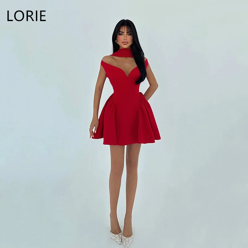 LORIE Red MINI Party Dresses A-Line Spaghetti Strap Deep V-Neck Pleat Evening Prom Dress Homecoming Prom Gowns 2025 Customized
LORIE Red MINI Party Dresses A-Line Spaghetti Strap Deep V-Neck Pleat Evening Prom Dress Homecoming Prom Gowns 2025 Customized