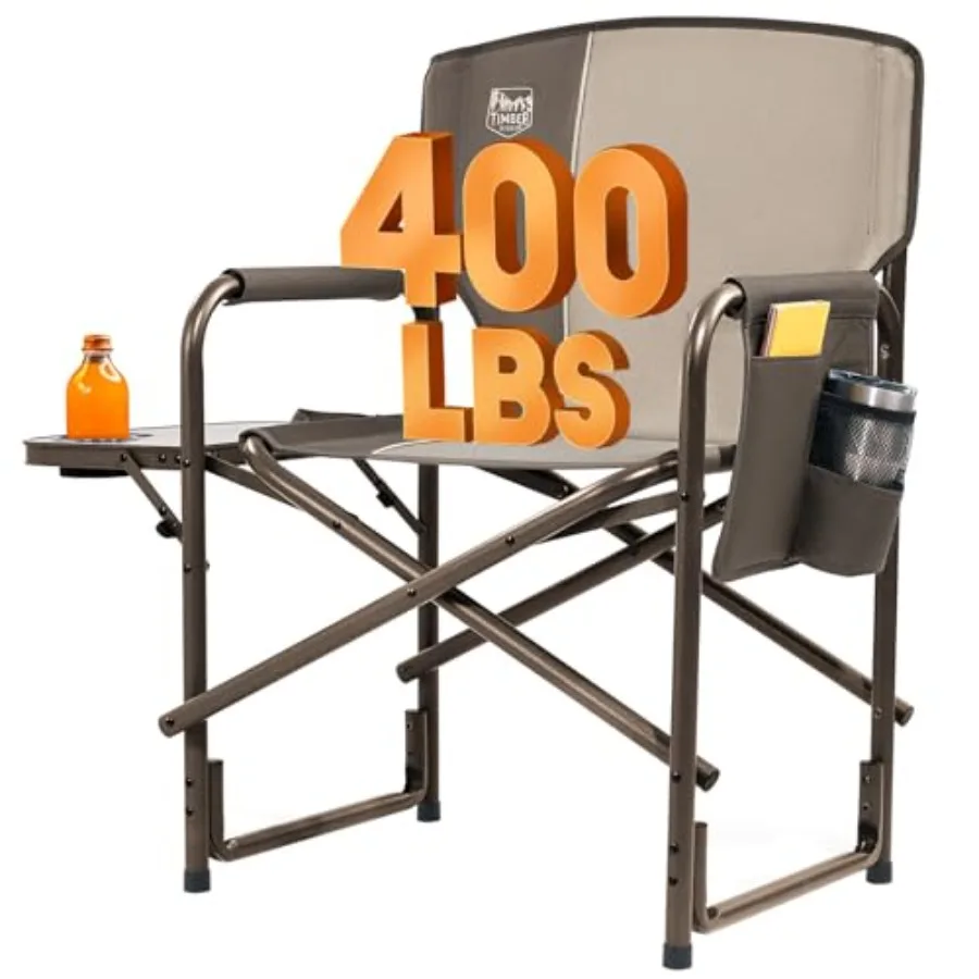 Aluminum Oversized Camping Chair, Lightweight Portable Directors Chair with Side Table Detachable Side Pocket for Outdoor Campi
Aluminum Oversized Camping Chair, Lightweight Portable Directors Chair with Side Table Detachable Side Pocket for Outdoor Campi