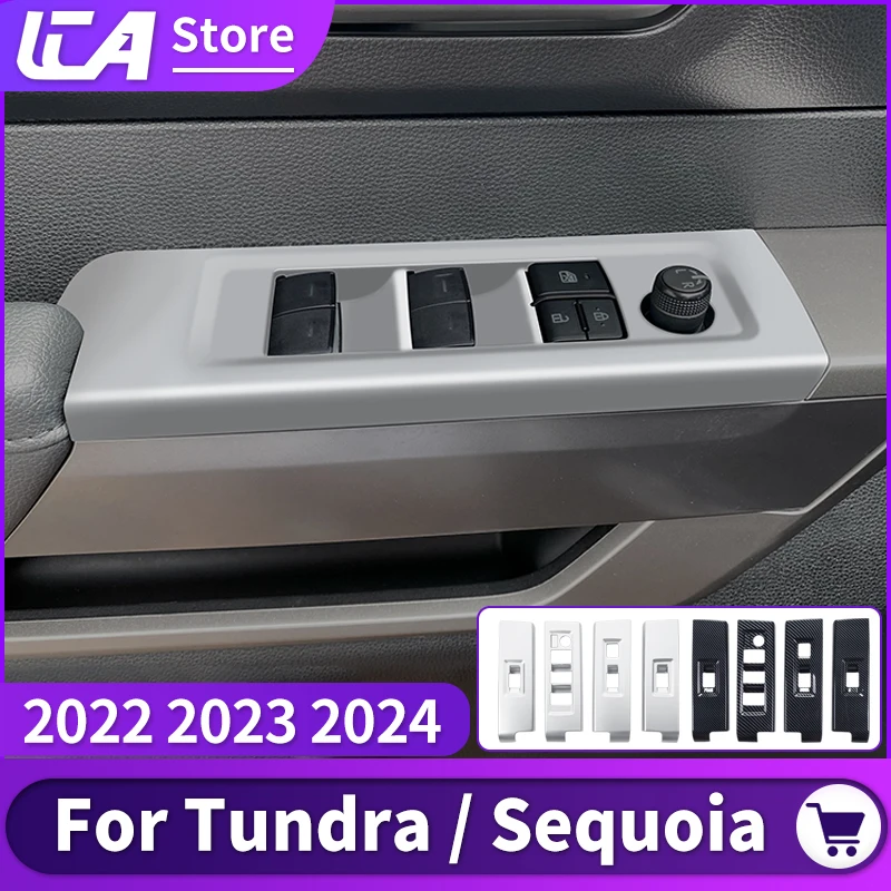 Для Toyota Tundra Sequoia 2022 2023 2024, украшение на панель управления окнами, защитная наклейка, аксессуары для интерьера, тюнинг
Для Toyota Tundra Sequoia 2022 2023 2024, украшение на панель управления окнами, защитная наклейка, аксессуары для интерьера, тюнинг